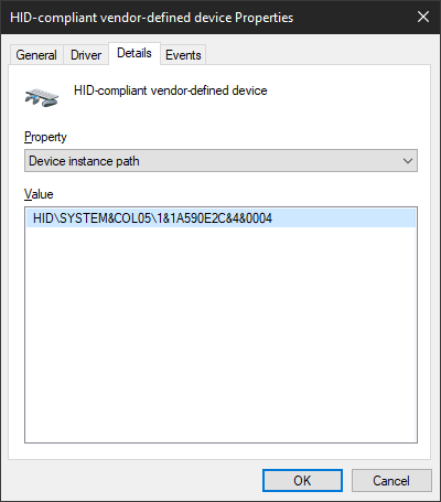 FakerInput Vendor-defined Device